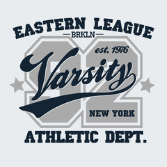 Fototapeta premium Brooklyn t-shirt graphics