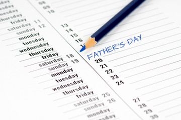 happy fathers day paper june calendar