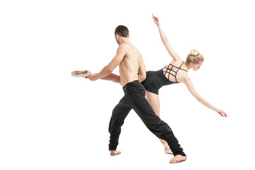 Ballet couple dancing