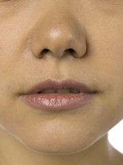 Fototapeta premium female nose and lips