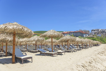 View of the sand beach.