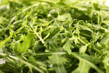 Fresh arugula background