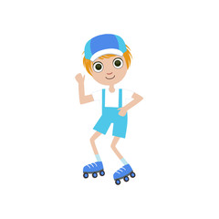 Boy On Roller Skates