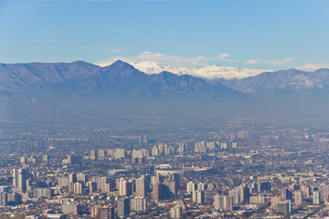 Santiago city view