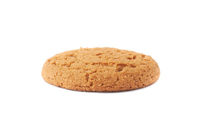 Single of cookies isolated over the white background