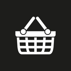 Shopping basket - vector icon.