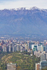 Fototapeta premium Santiago city view