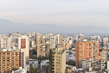 Fototapeta na wymiar Santiago city view