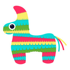 pinata isolated on white background .