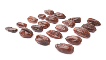 Date fruit over isolated white background surface