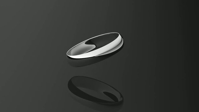 silver polished ring
