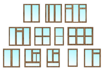 cottage window set