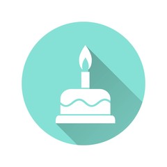 Cake - vector icon.