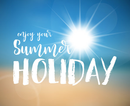 Summer holiday poster