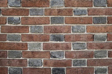 Brown and black brickwall
