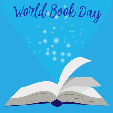Всемирный День книги, открытая книга