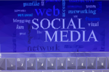 social media on tablet