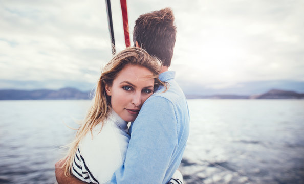 Loving young couple on a romantic holiday