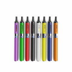 Colored Electronic cigaretts Device to smokeless smoking 3d rend