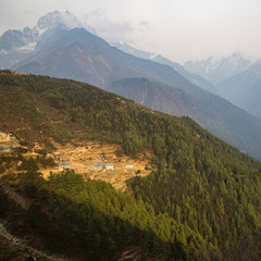 Fototapeta na wymiar Himalayan village