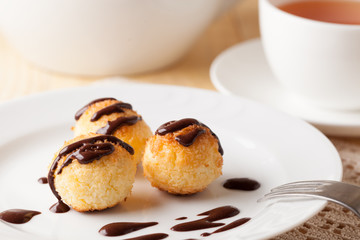 Homemade coconut cookies