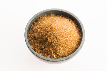 brown sugar isolated on a white background