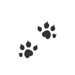 Animal trail Icon. Vector logo on white background