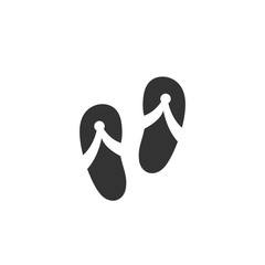 Slippers Icon. Vector logo on white background