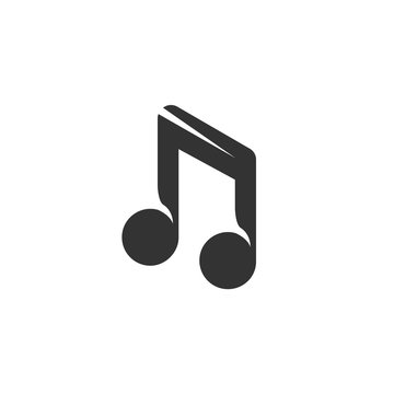 Music Icon. Vector logo on white background