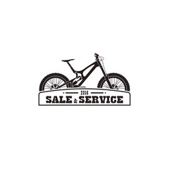 Sign, emblem for sale, service bicycle.
