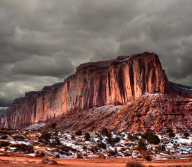 Monument Valley Cloudy Skies