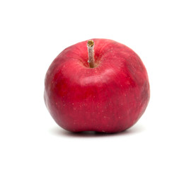 red apple on a white background