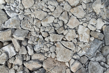 Building rubble background. Top view. - 112057227
