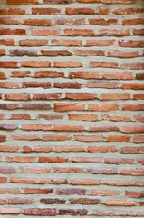 The texture of a brick wall.