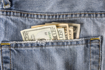 Money in back pocket