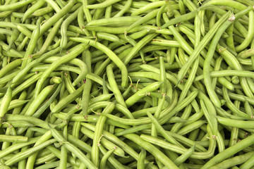 Green beans at Farmers Market in Northern California Bay Area