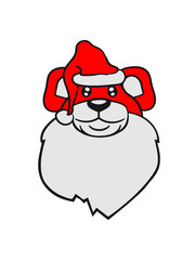 head, face, santa claus christmas nicholas winter gifts Santa Claus beard old polar bear sack