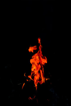 Firer with isolated on black
