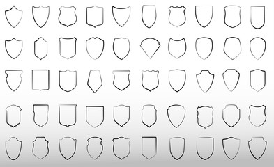 Set of vector shields