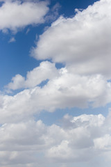 beautiful clouds on a blue sky