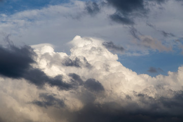 beautiful clouds at sunset as background