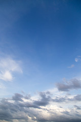 beautiful clouds against blue sky