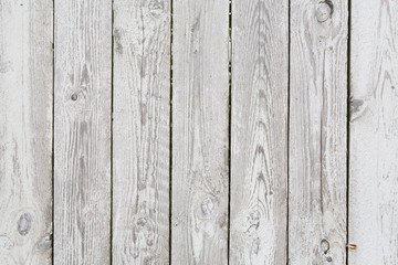 Painted old tacky grey wooden fence