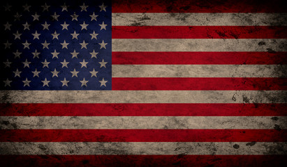 Fototapeta premium Grunge USA Flag