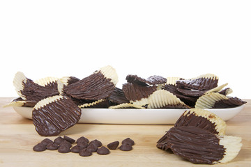 Chocolate Covered Potato Chips. Sweet and Salty. Fad or trend.