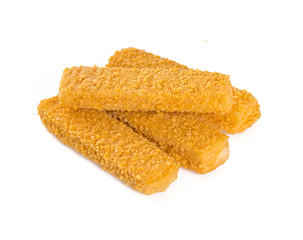 fish sticks isolated on white