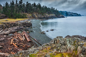 Stormy day at the beach