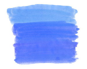 Fototapeta premium A fragment of the background in blue tones painted with watercolors