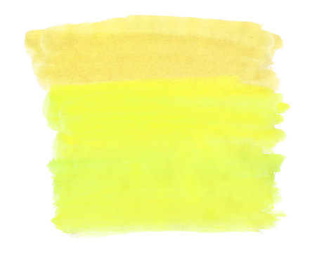 A fragment of the background in yellow tones painted with watercolors