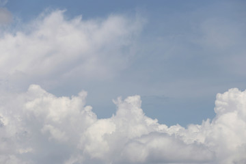 Cloud on blue sky in the daytime.